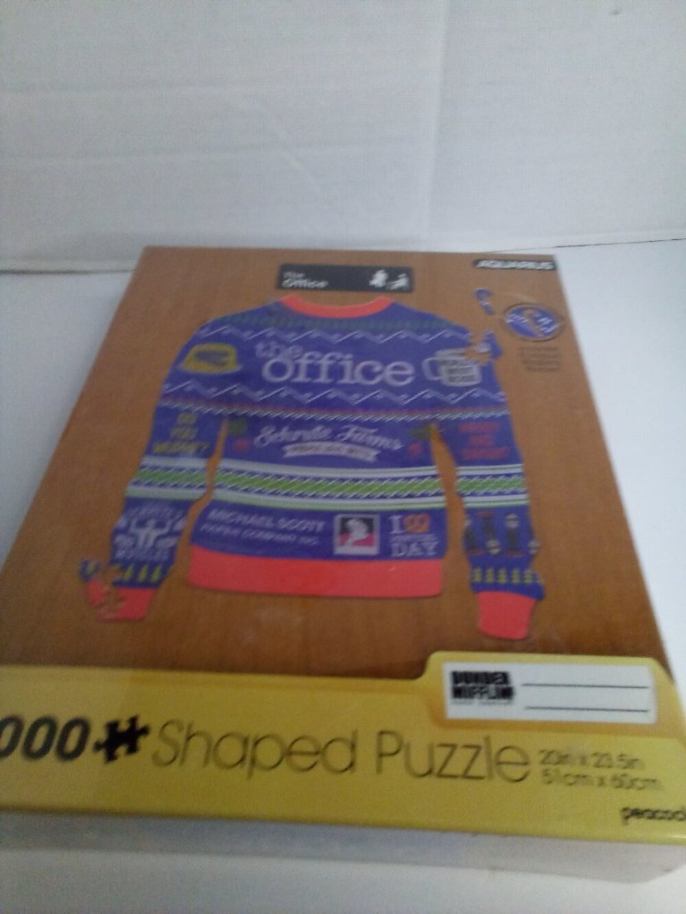 The Office 1000 Piece Shaped Jigsaw Puzzle Ugly Christmas Sweater